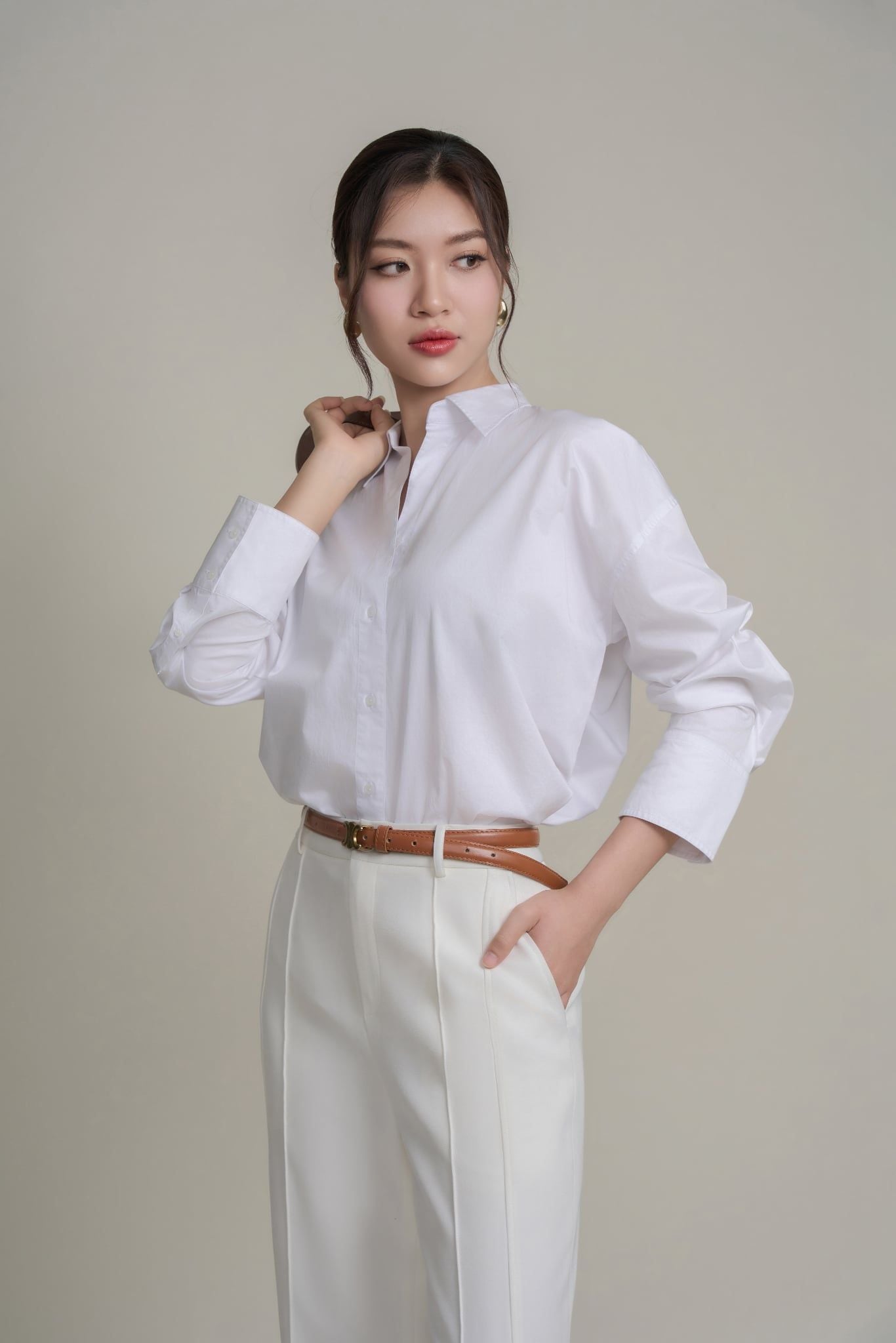 Sơ mi nữ dài tay May 10 mã 010225947L1 1