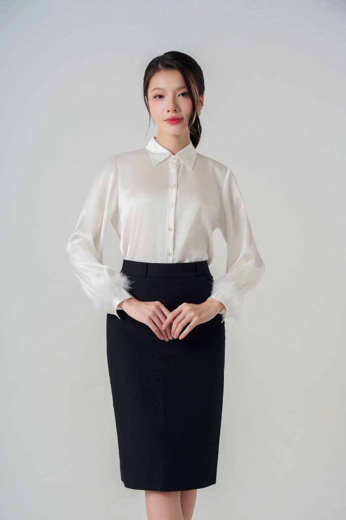 Sơ mi nữ dài tay GrusZ mã 010225083GZDT ID019