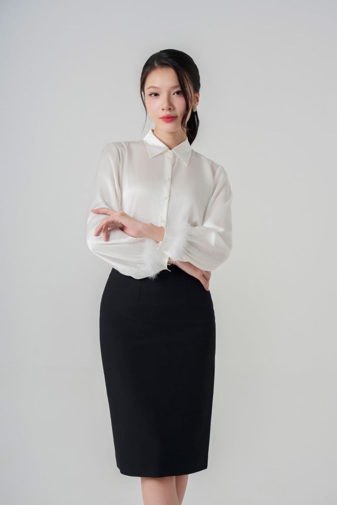 Sơ mi nữ dài tay GrusZ mã 010225083GZDT ID019