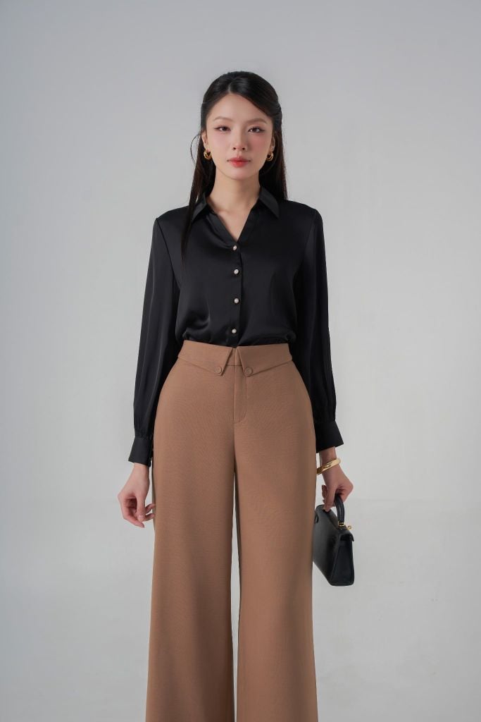 Sơ mi nữ dài tay GrusZ mã 010225102GZDT VK254