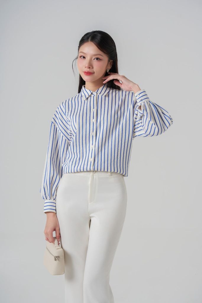 Sơ mi nữ dài tay May 10 mã 010225147TT VK191