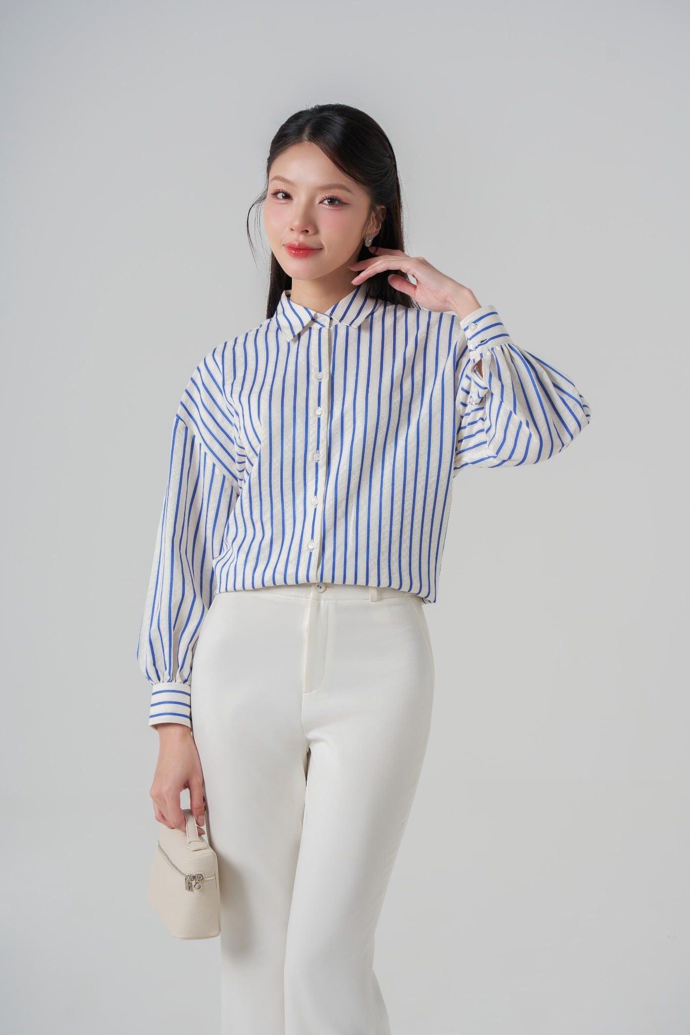 Sơ mi nữ dài tay May 10 mã 010225147TT VK191