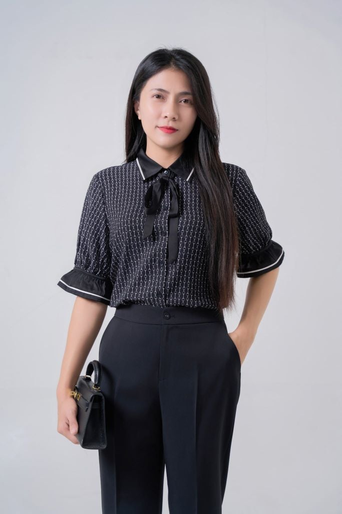 Sơ mi nữ tay lỡ May 10 mã 010225265TT 1