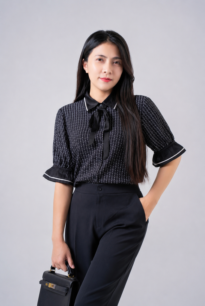 Sơ mi nữ tay lỡ May 10 mã 010225265TT 1