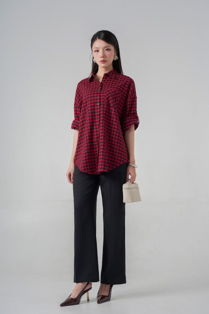 Sơ mi nữ dài tay May 10 mã 010225394LEN 1