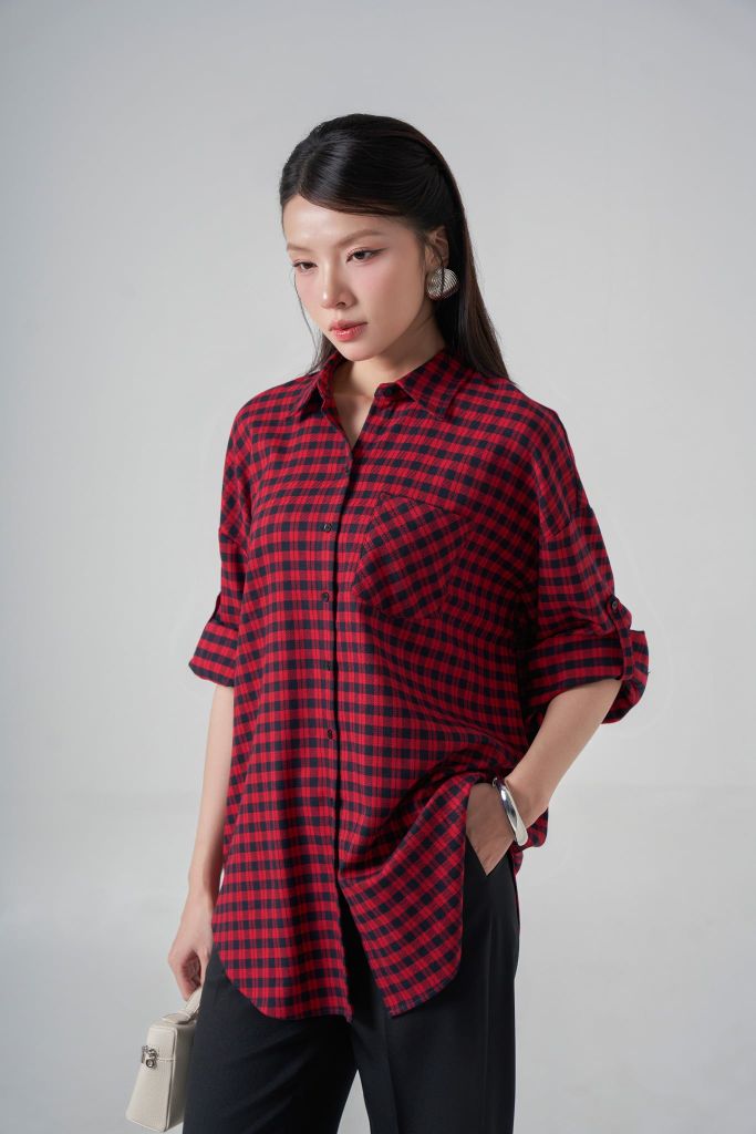 Sơ mi nữ dài tay May 10 mã 010225394LEN 1