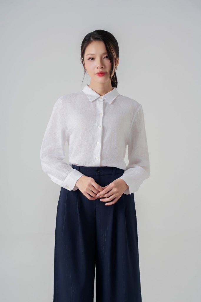 Sơ mi nữ dài tay GrusZ mã 010225398 1