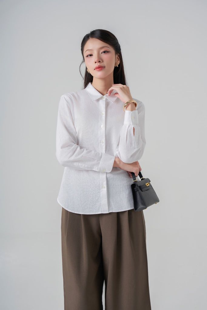 Sơ mi nữ dài tay GrusZ mã 010225398 2