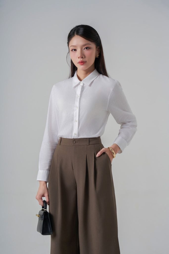 Sơ mi nữ dài tay GrusZ mã 010225398 2