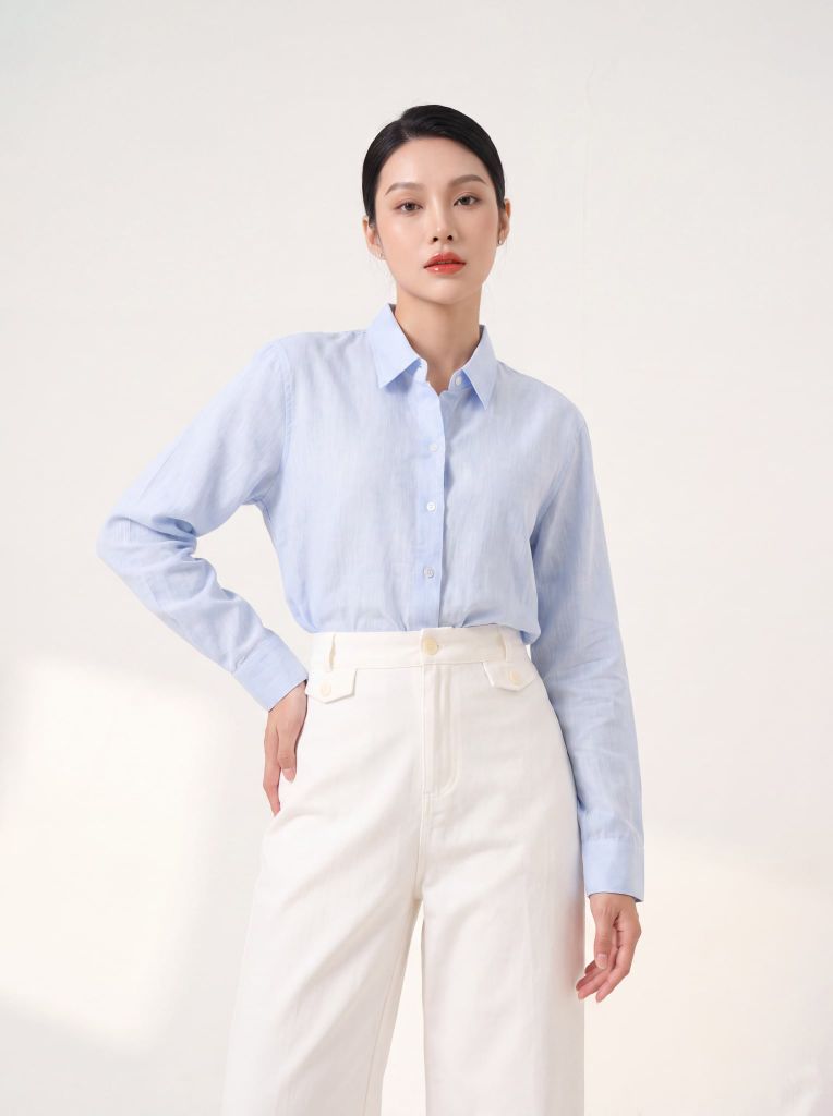 Sơ mi nữ dài tay GrusZ mã 010225398 3