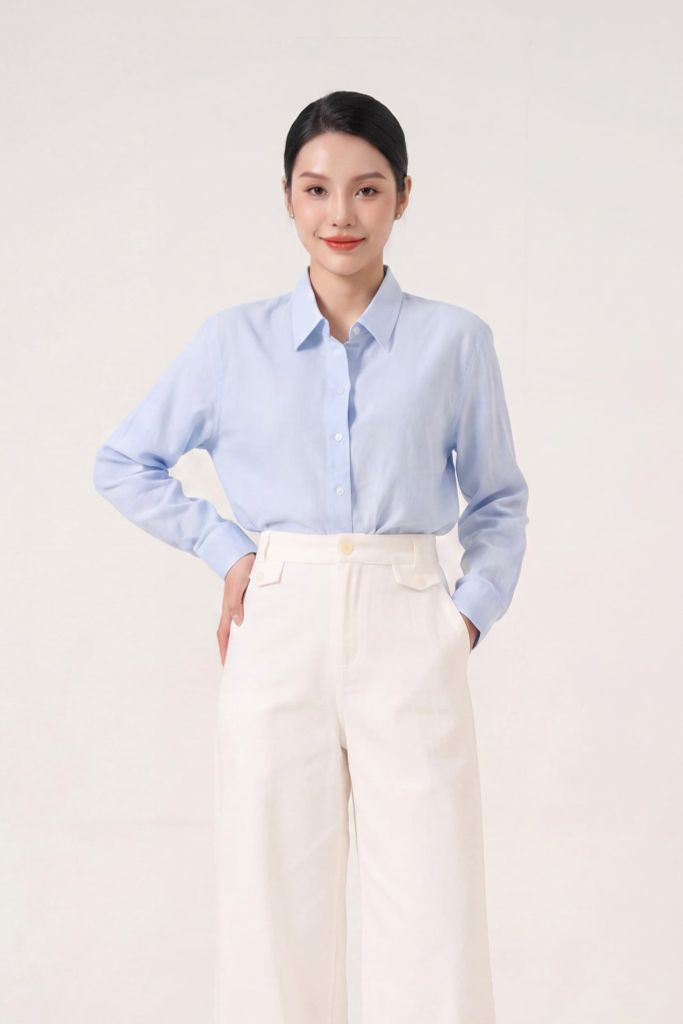 Sơ mi nữ dài tay GrusZ mã 010225398 3