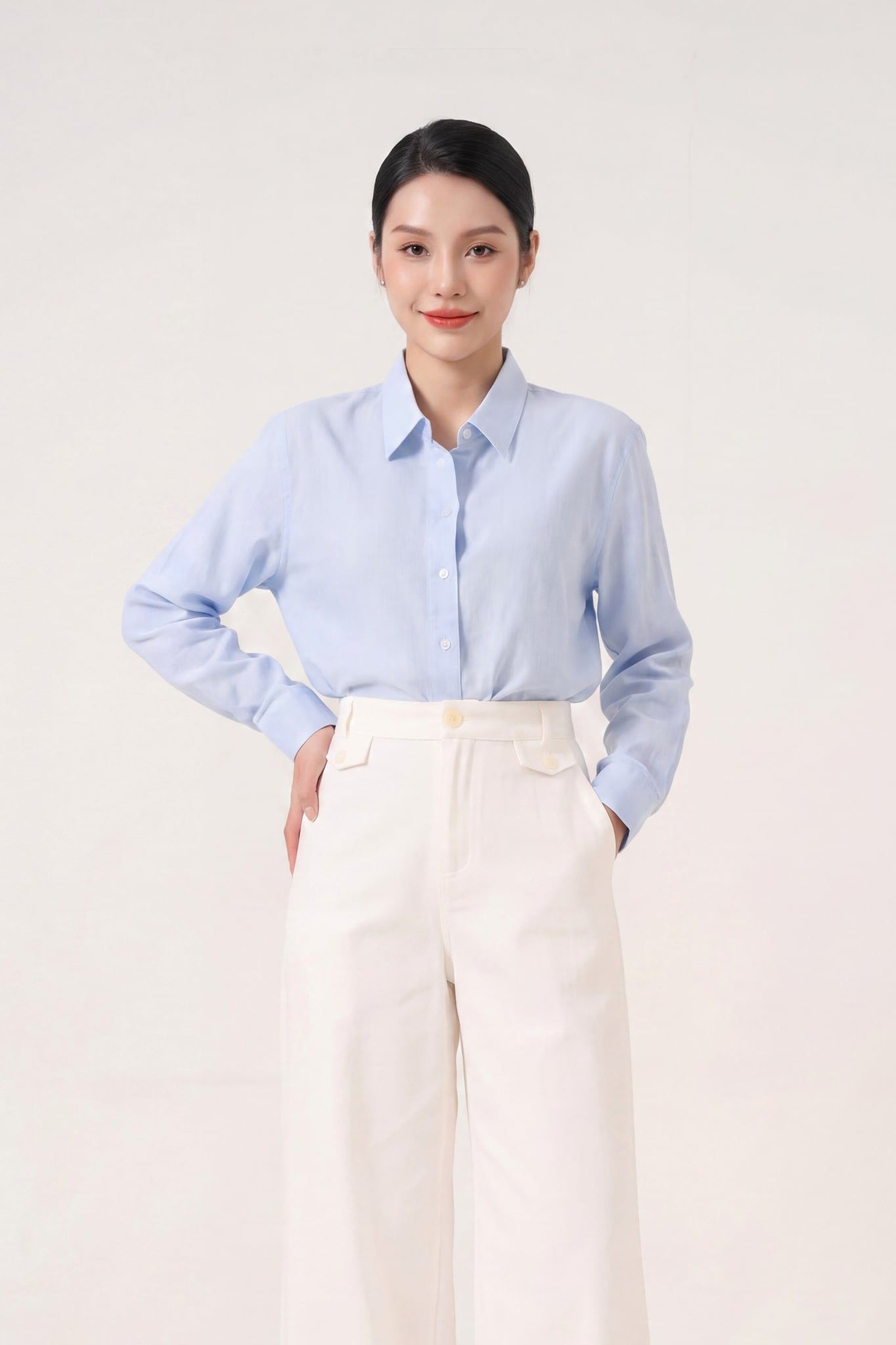 Sơ mi nữ dài tay GrusZ mã 010225398 3
