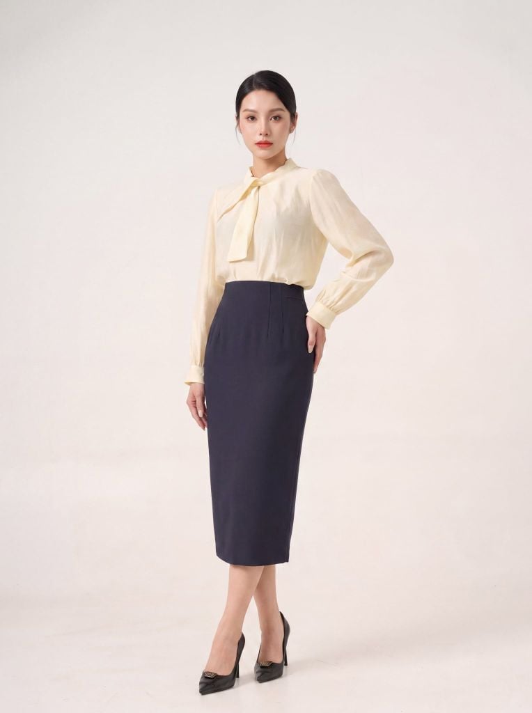 Sơ mi nữ dài tay GrusZ mã 010226016GZ VK334