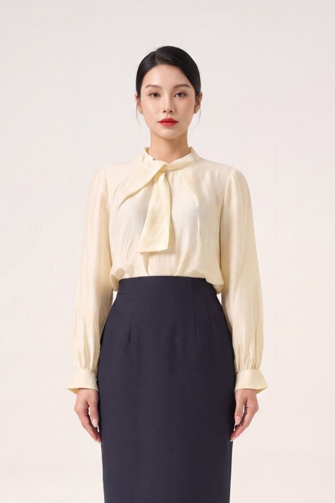 Sơ mi nữ dài tay GrusZ mã 010226016GZ VK334