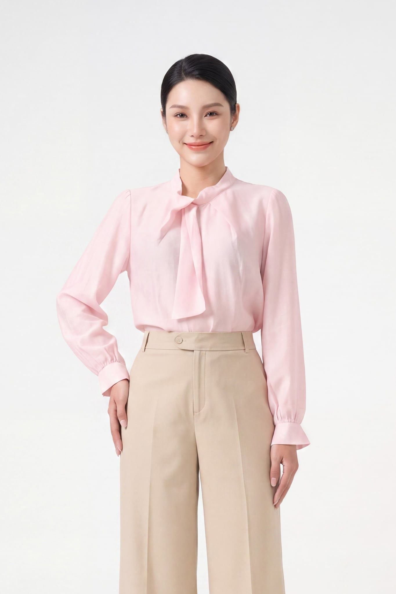 Sơ mi nữ dài tay GrusZ mã 010226016GZ VK364