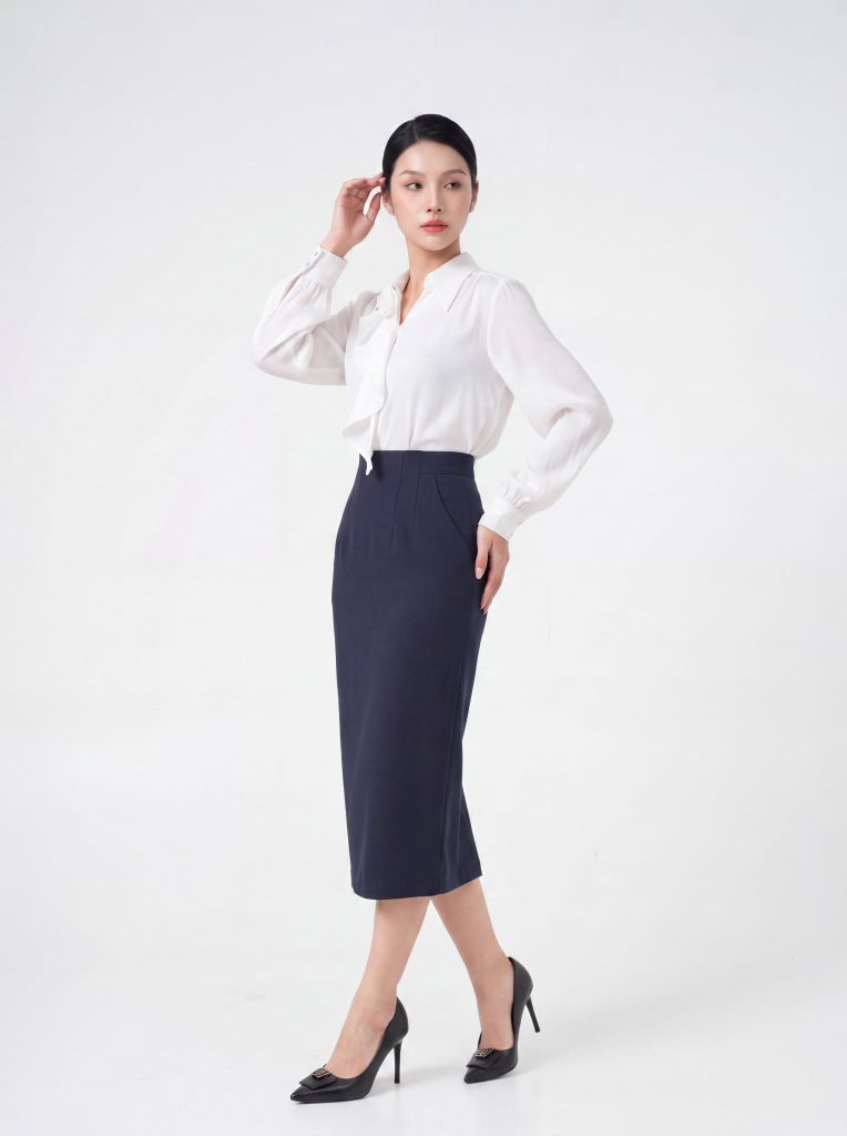 Sơ mi nữ dài tay GrusZ mã 010226037GZ VK383