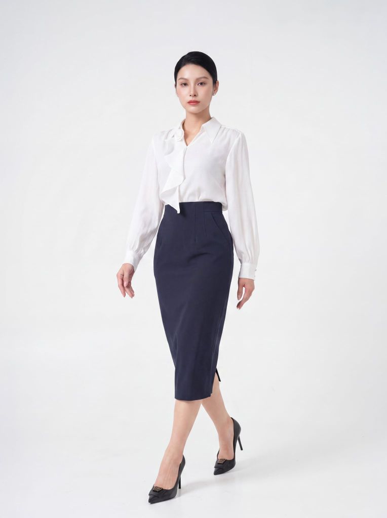 Sơ mi nữ dài tay GrusZ mã 010226037GZ VK383