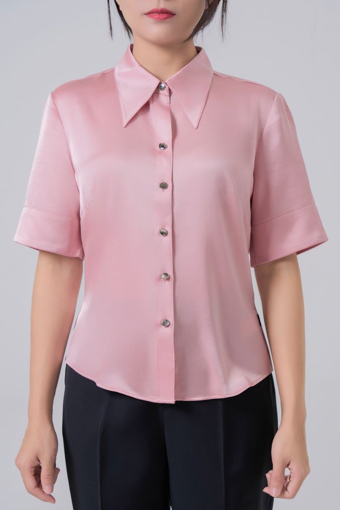 Sơ mi nữ cộc tay GrusZ mã 010226058GZ ID015