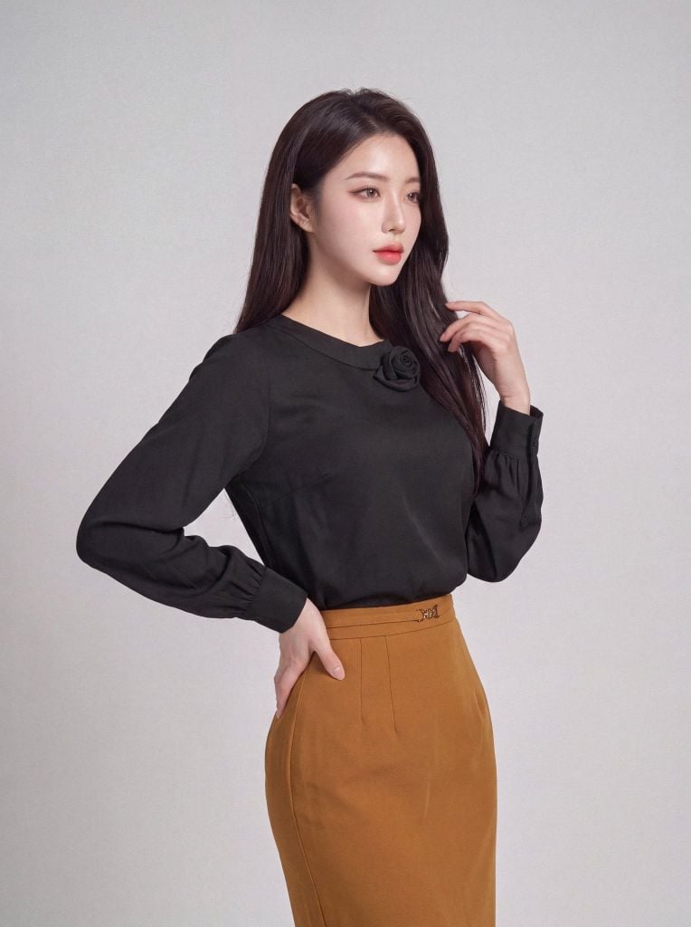Sơ mi nữ dài tay GrusZ mã 010226062GZ VK402