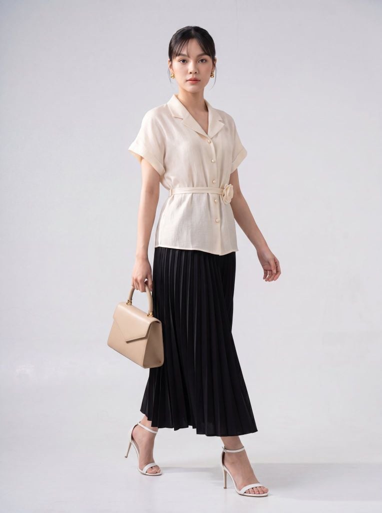 Sơ mi nữ cộc tay GrusZ mã 010226063GZ VK391