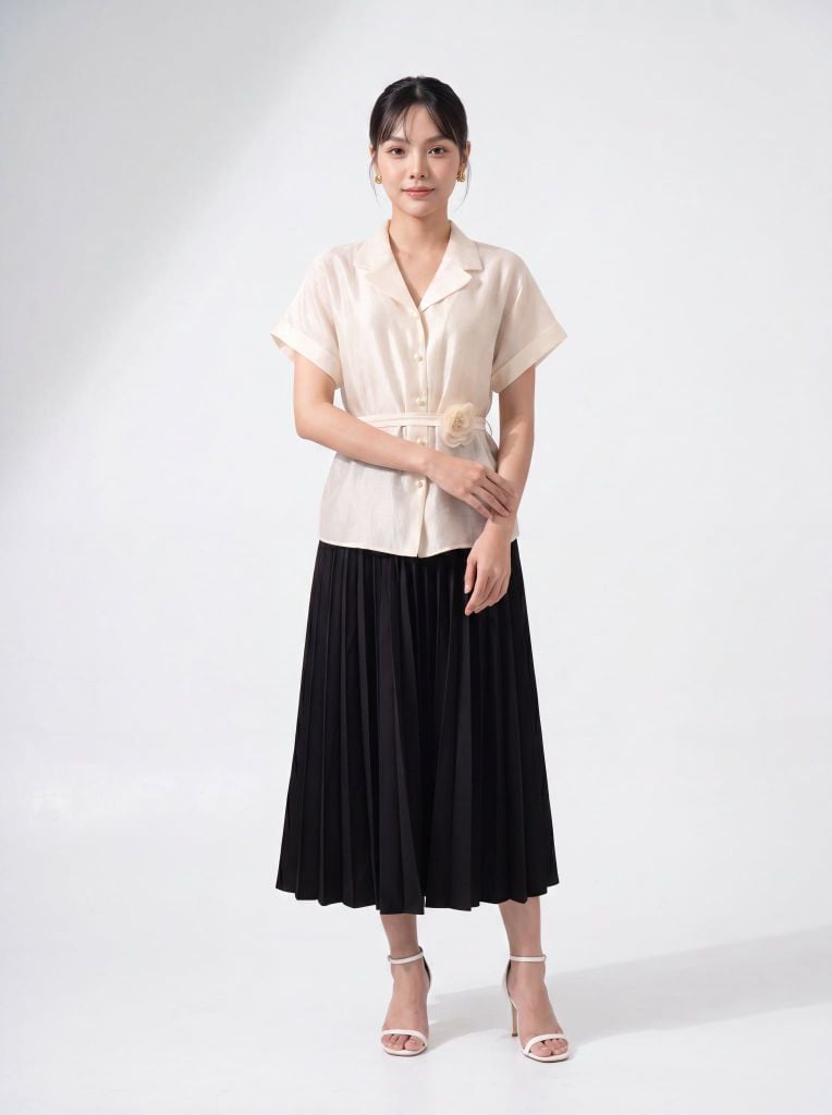 Sơ mi nữ cộc tay GrusZ mã 010226063GZ VK391