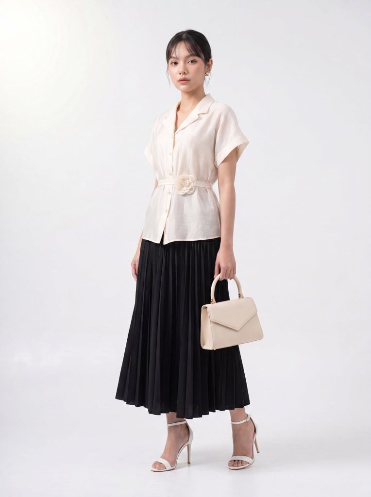 Sơ mi nữ cộc tay GrusZ mã 010226063GZ VK391