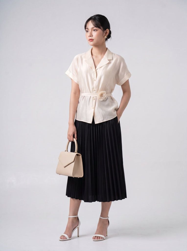 Sơ mi nữ cộc tay GrusZ mã 010226063GZ VK391