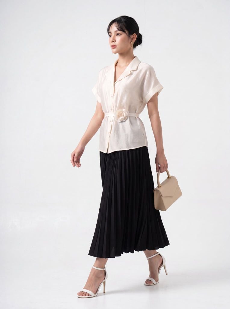 Sơ mi nữ cộc tay GrusZ mã 010226063GZ VK391