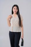  Sơ mi nữ cộc tay GrusZ mã 010226064GZ VK426 