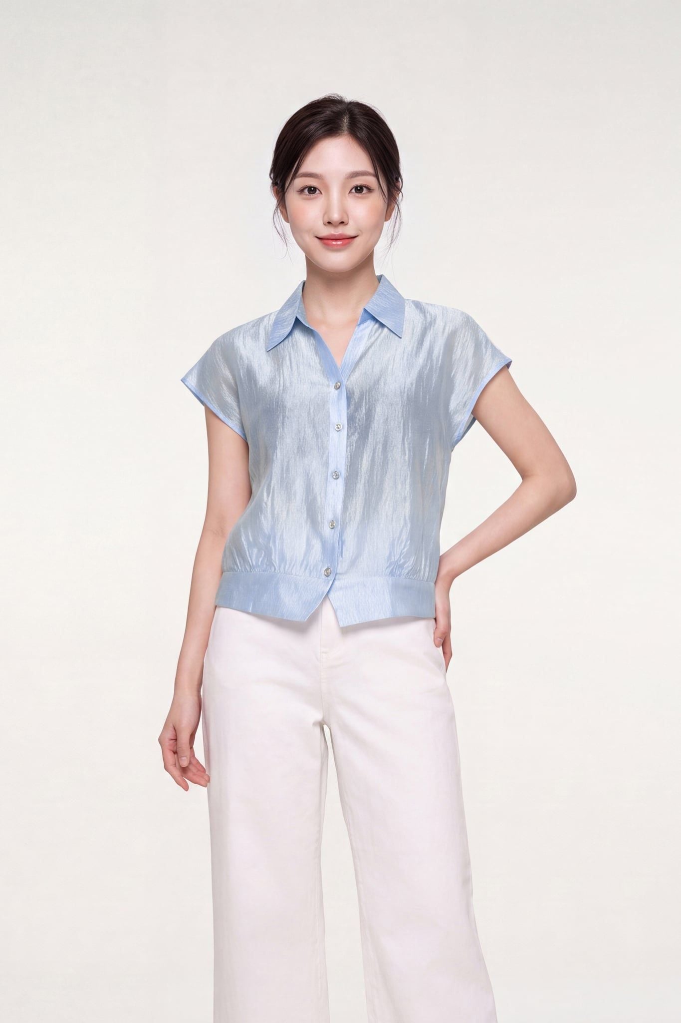 Sơ mi nữ sát nách GrusZ mã 010226081GZTT FI21