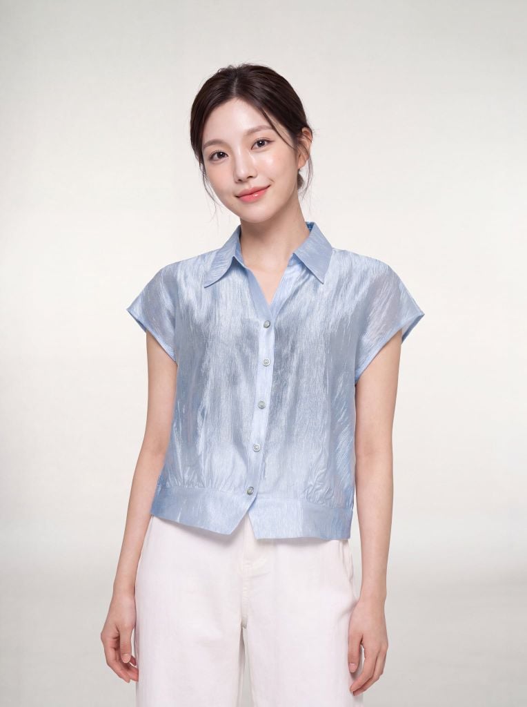 Sơ mi nữ sát nách GrusZ mã 010226081GZTT FI21