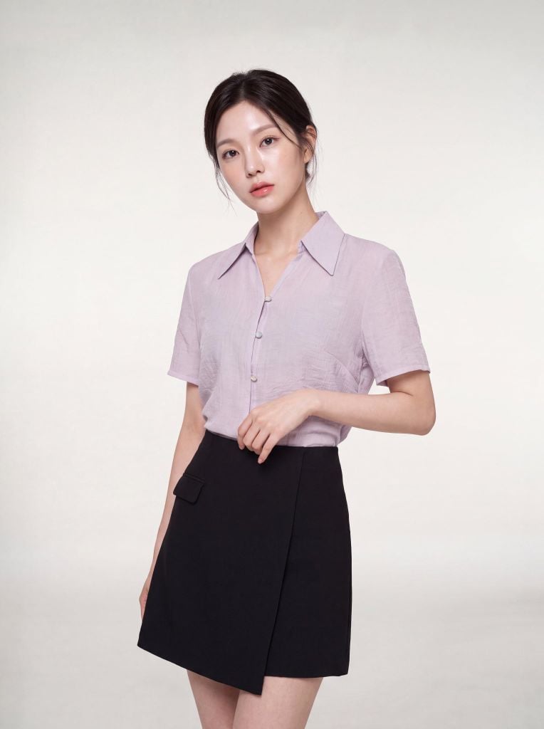 Sơ mi nữ cộc tay GrusZ mã 010226085GZ VK403