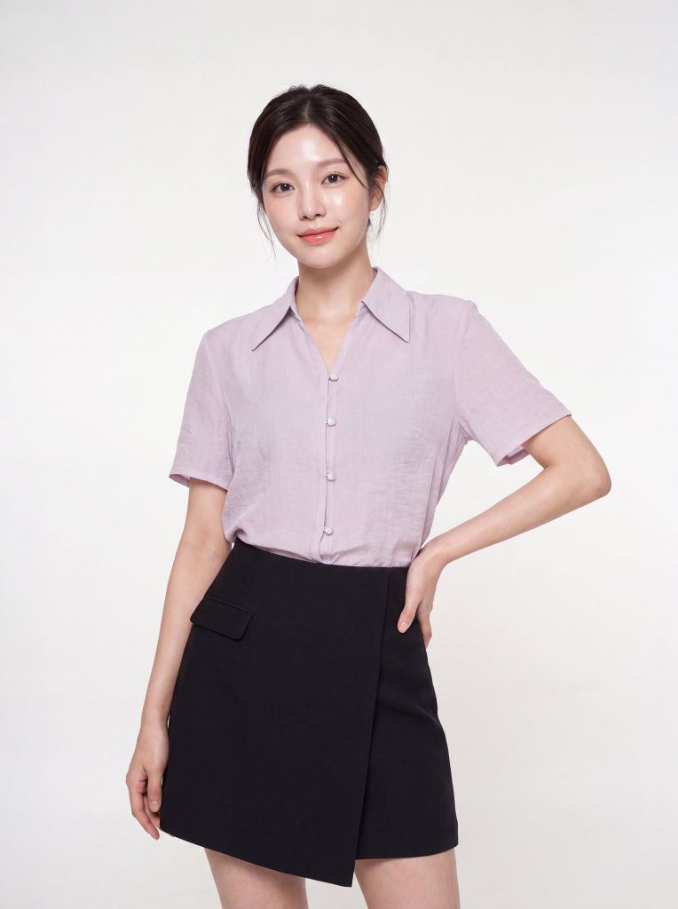 Sơ mi nữ cộc tay GrusZ mã 010226085GZ VK403