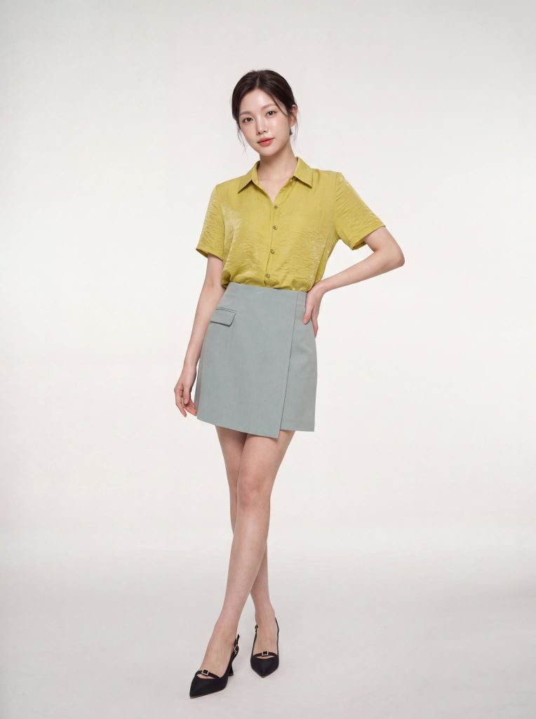 Sơ mi nữ cộc tay GrusZ mã 010226085GZ VK405