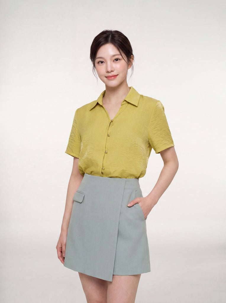 Sơ mi nữ cộc tay GrusZ mã 010226085GZ VK405