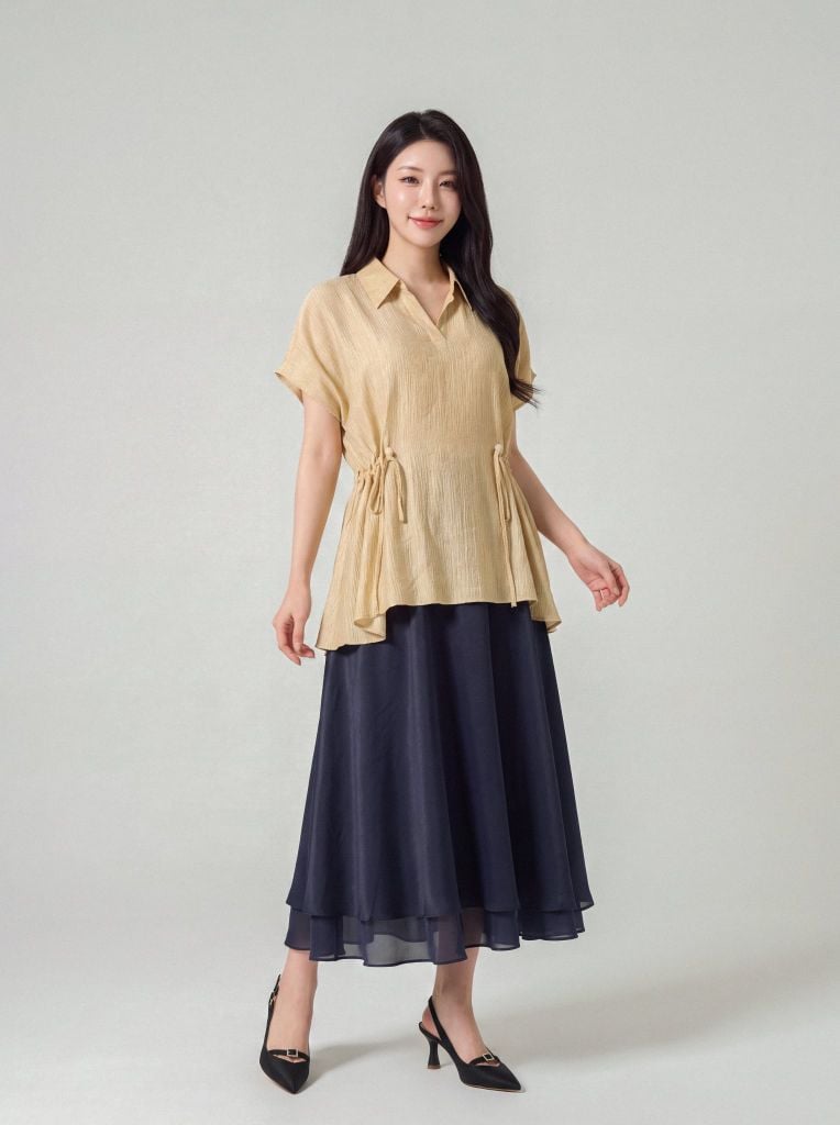 Sơ mi nữ sát nách GrusZ mã 010226087GZTT FI26