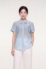 Sơ mi nữ cộc tay GrusZ mã 010226101GZTT FI35