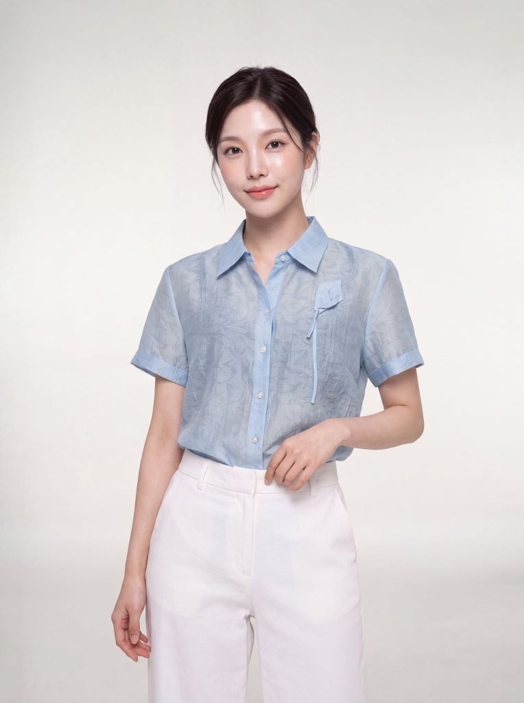 Sơ mi nữ cộc tay GrusZ mã 010226101GZTT FI35