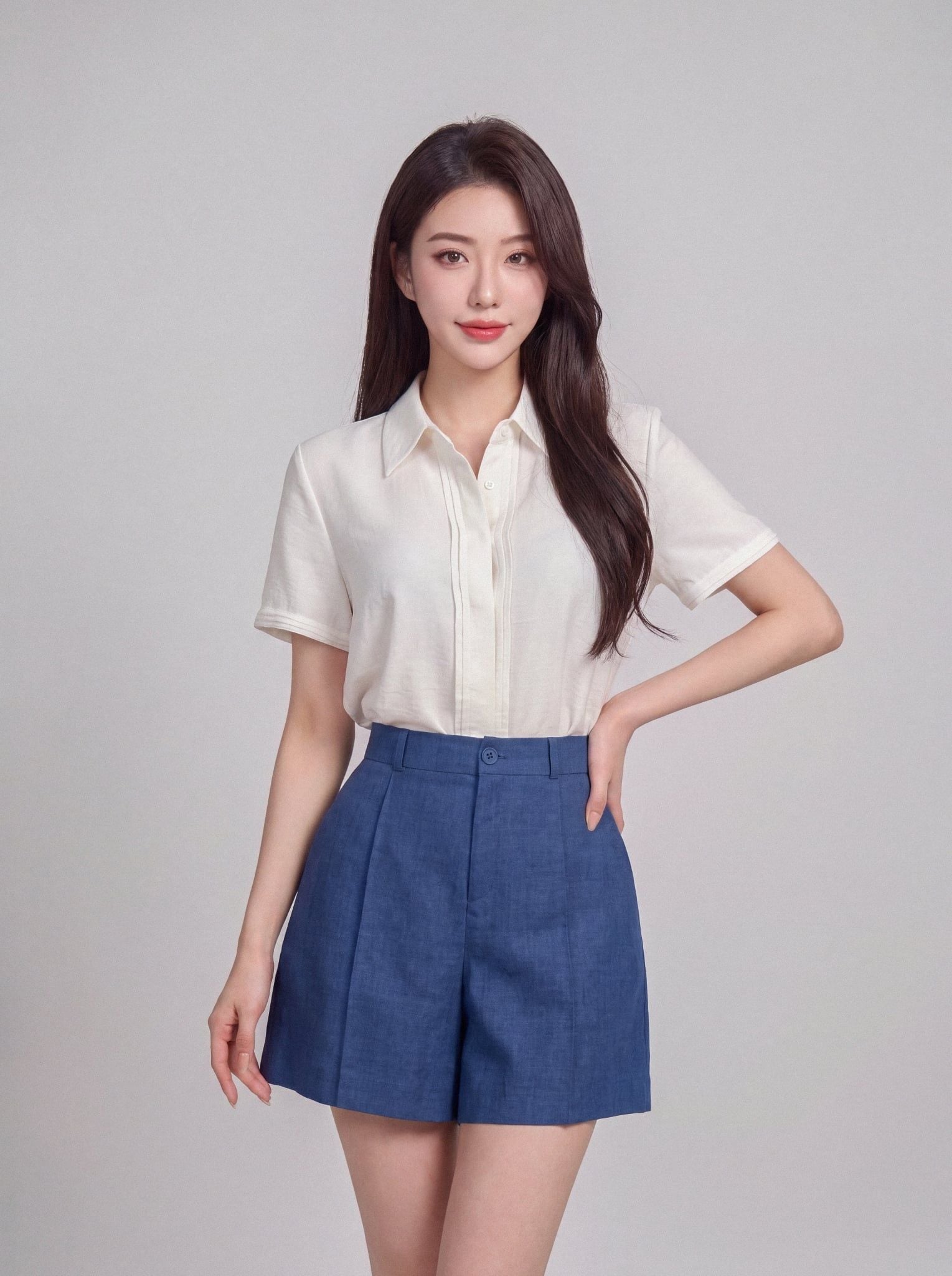 Sơ mi nữ cộc tay GrusZ mã 010226104GZ VK406
