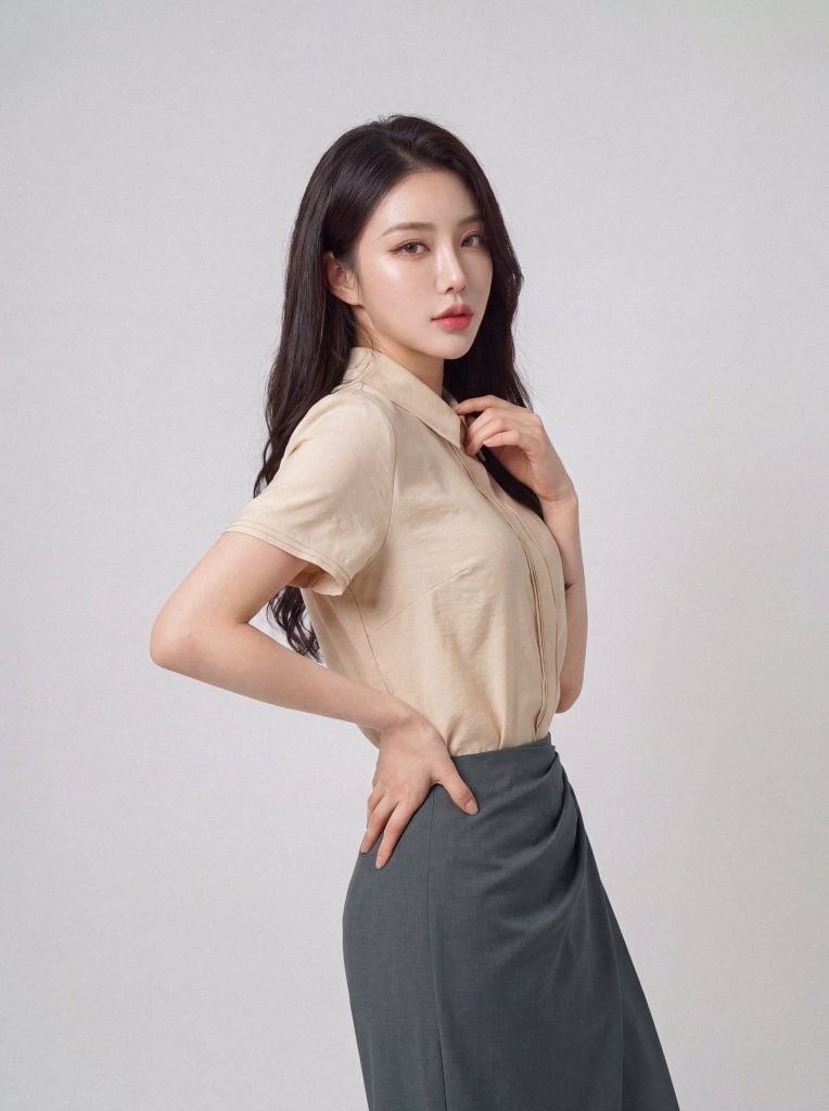 Sơ mi nữ cộc tay GrusZ mã 010226104GZ VK408