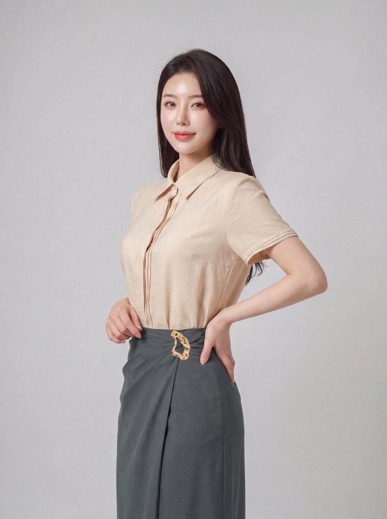 Sơ mi nữ cộc tay GrusZ mã 010226104GZ VK408