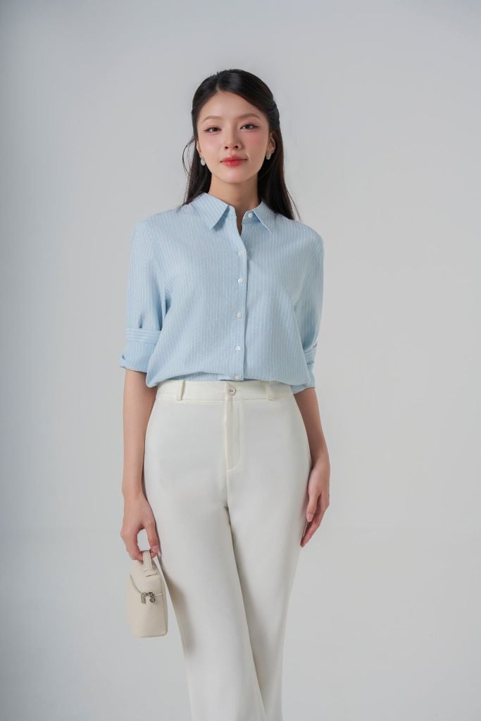 Sơ mi nữ dài tay May 10 mã 010226111 AD196