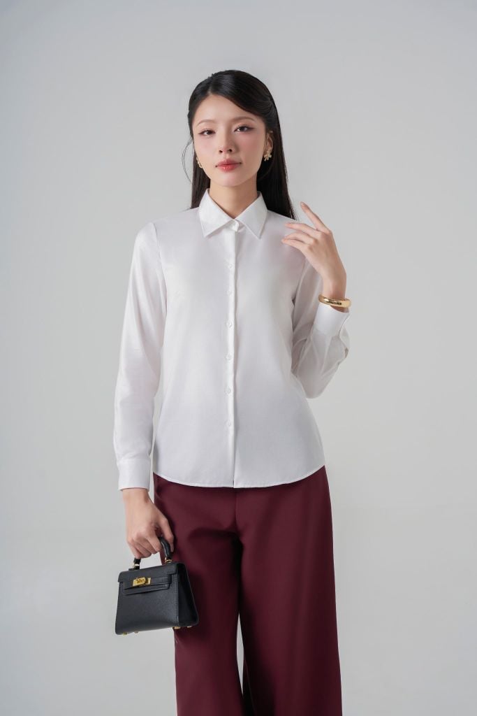 Sơ mi nữ dài tay May 10 mã 010226134WTCL AT017