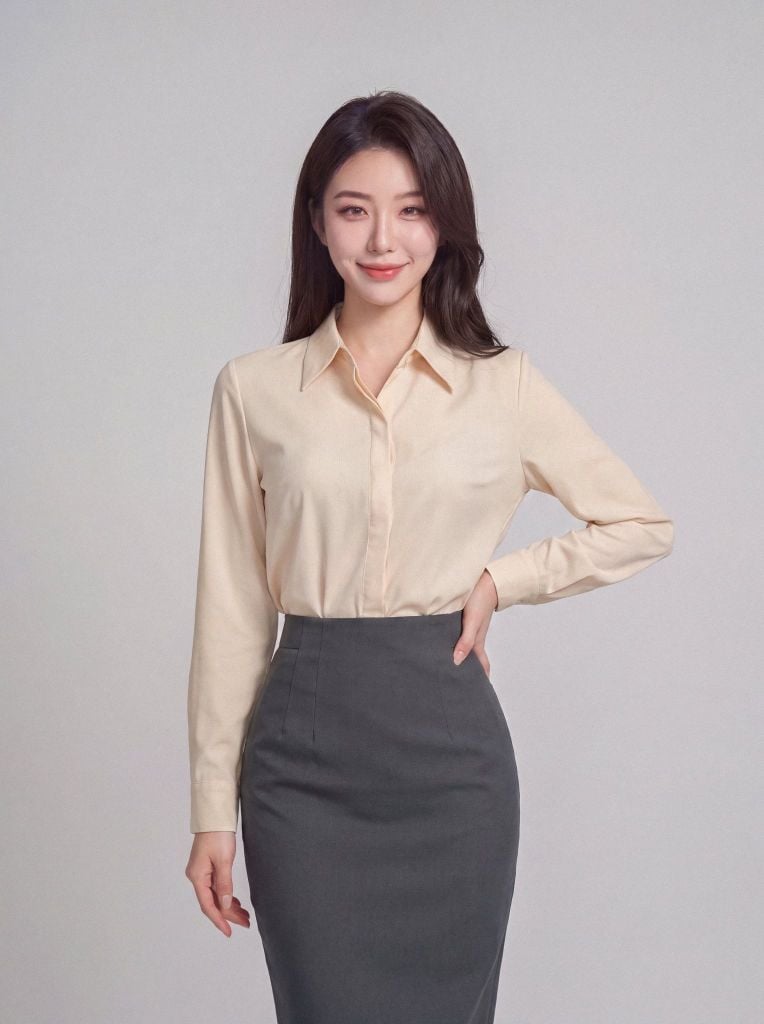 Sơ mi nữ dài tay May 10 mã 010226152 1