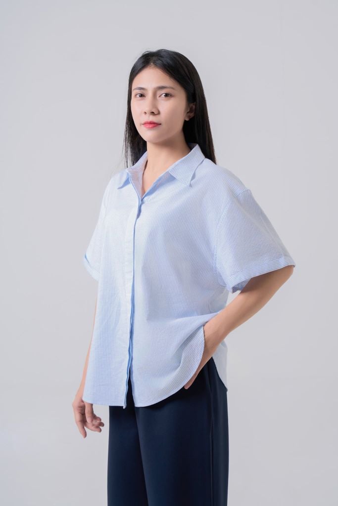 Sơ mi nữ cộc tay May 10 mã 010226153TT 1