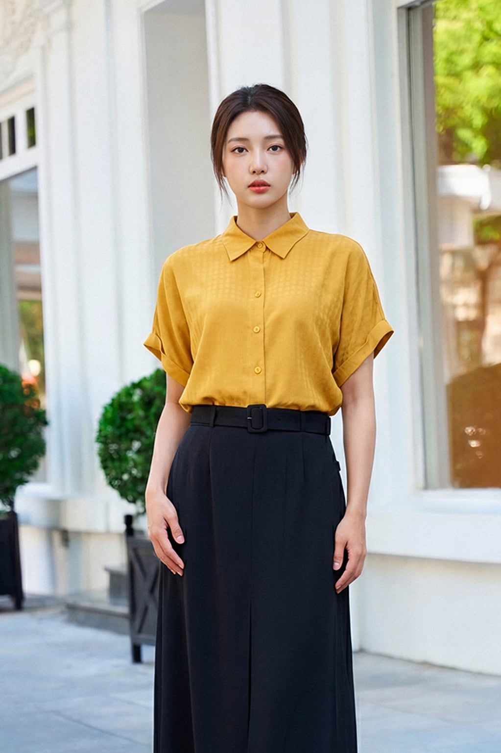 Sơ mi nữ cộc tay May 10 mã 010226194TT 1