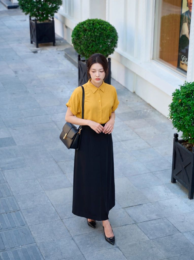 Sơ mi nữ cộc tay May 10 mã 010226194TT 1