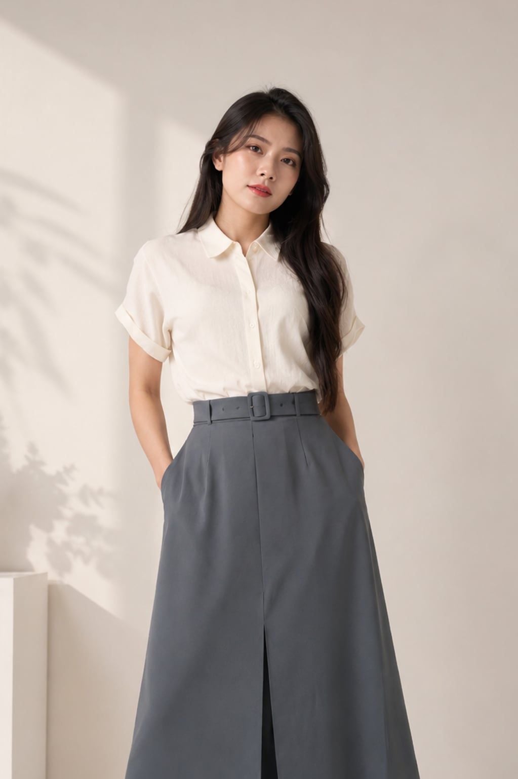 Sơ mi nữ cộc tay May 10 mã 010226194TT 2