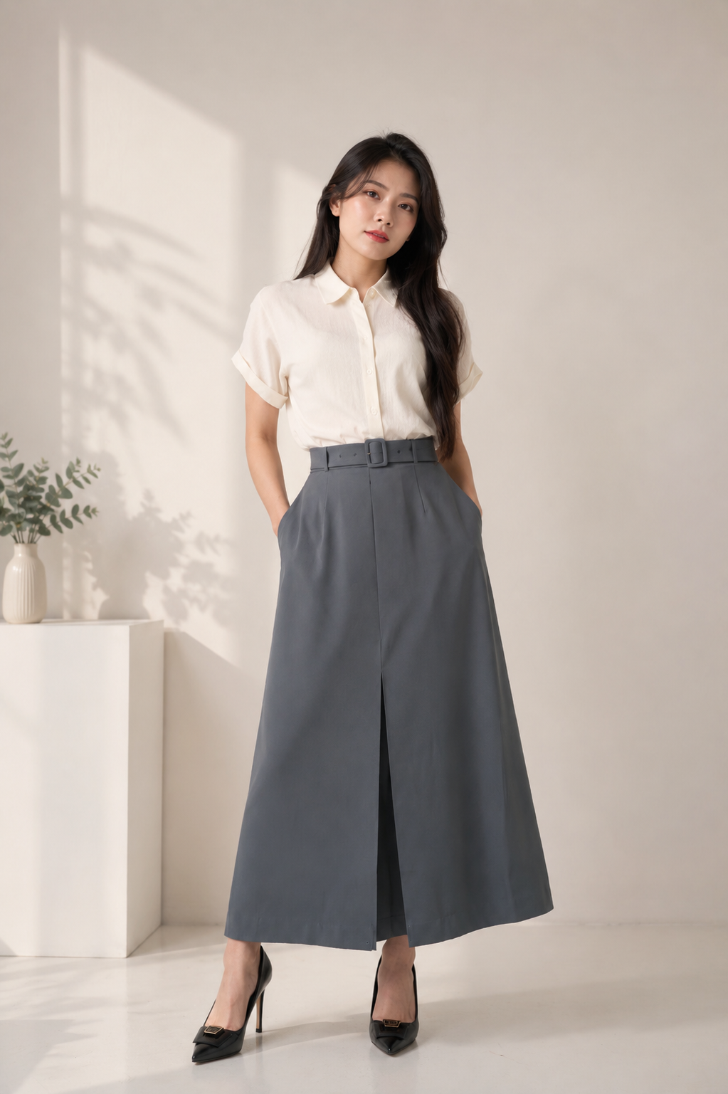 Chân váy nữ GrusZ mã 050226027GZ VK323
