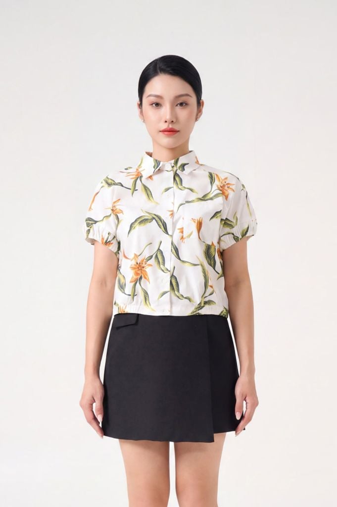 Sơ mi nữ cộc tay May 10 mã 010226234TT 1